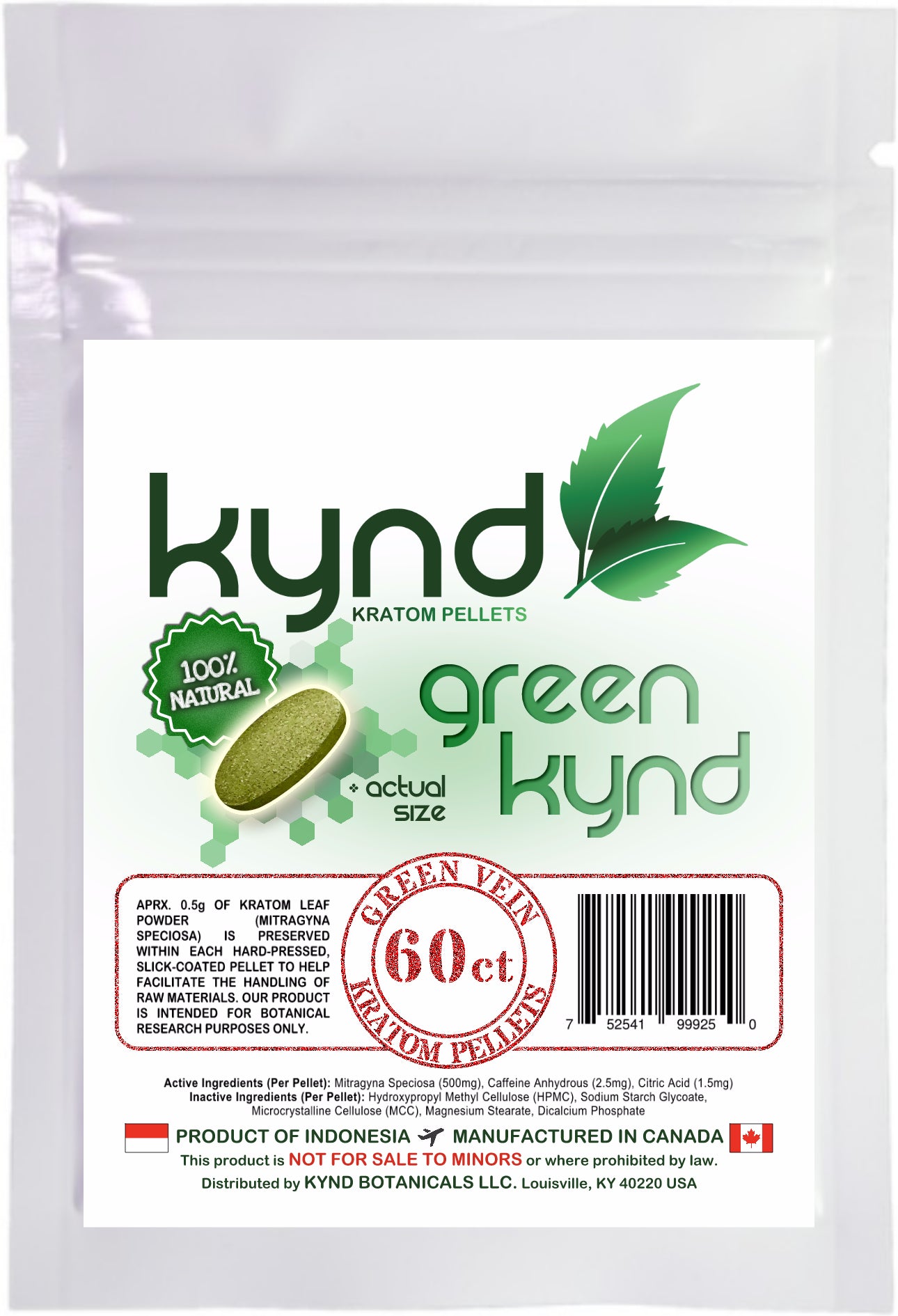 KYND KRATOM PELLETS Green Kynd