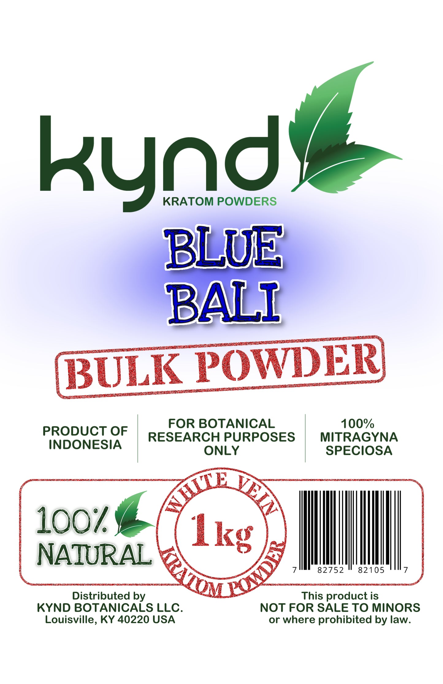 KYND KRATOM POWDER Blue Bali