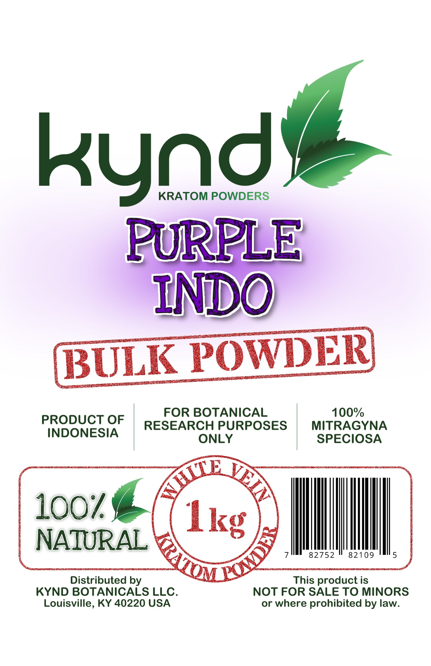 KYND KRATOM POWDER Purple Indo