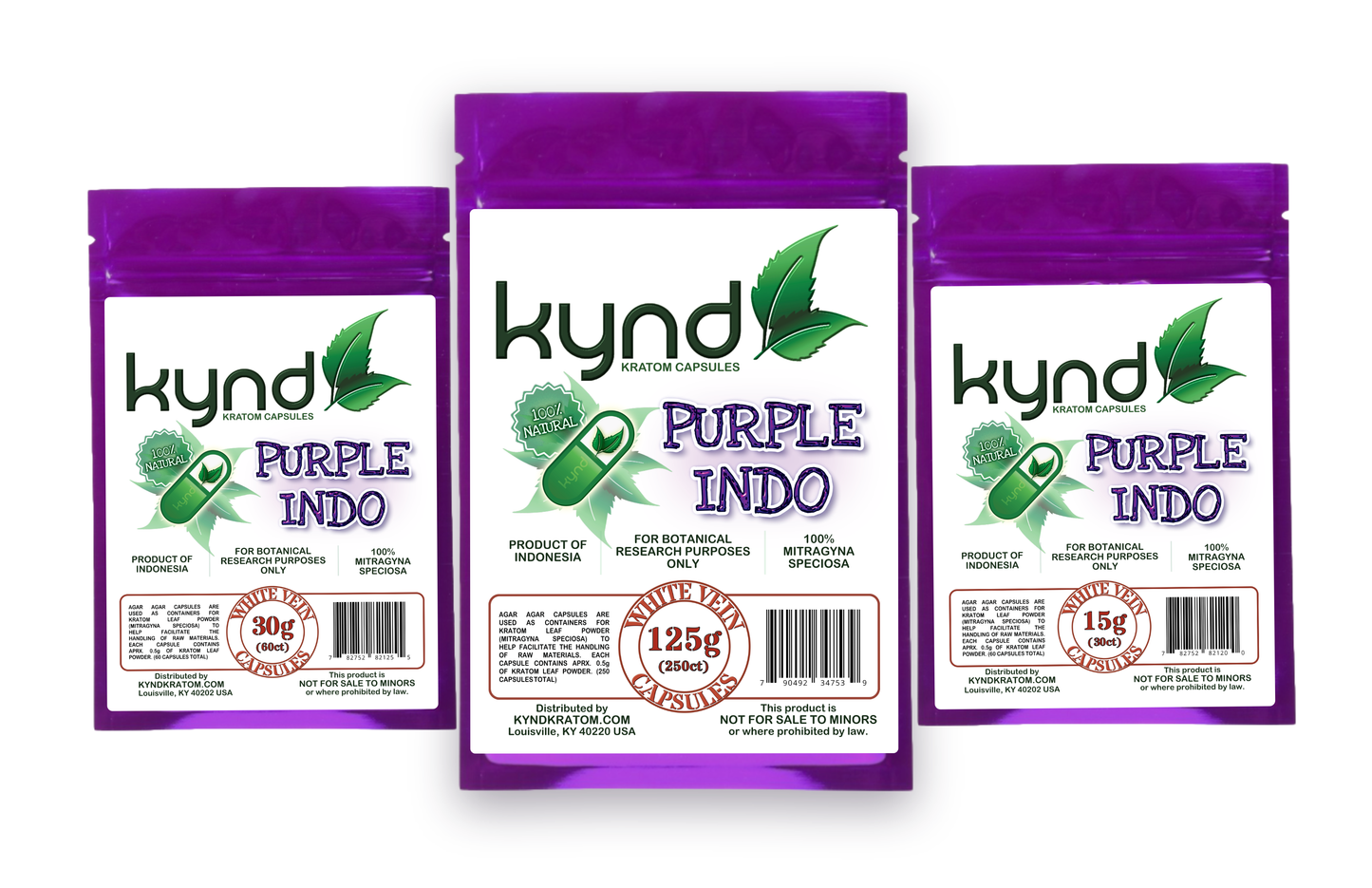 KYND KRATOM CAPSULES Purple Indo