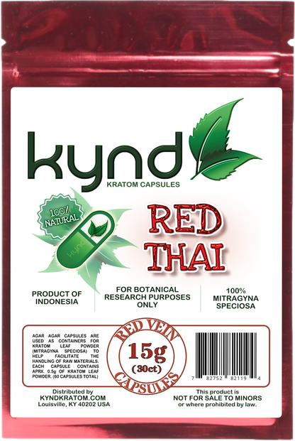 KYND KRATOM CAPSULES Red Thai