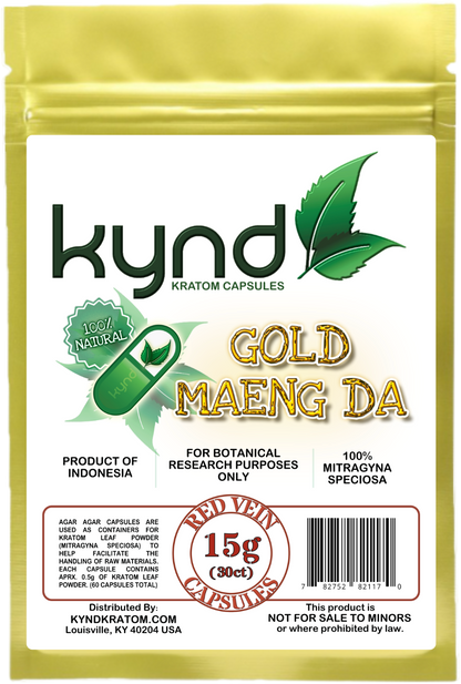 KYND KRATOM CAPSULES Gold Maeng Da
