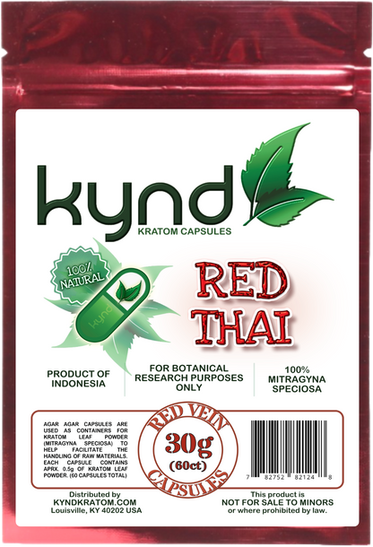 KYND KRATOM CAPSULES Red Thai