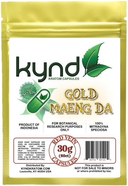 KYND KRATOM CAPSULES Gold Maeng Da