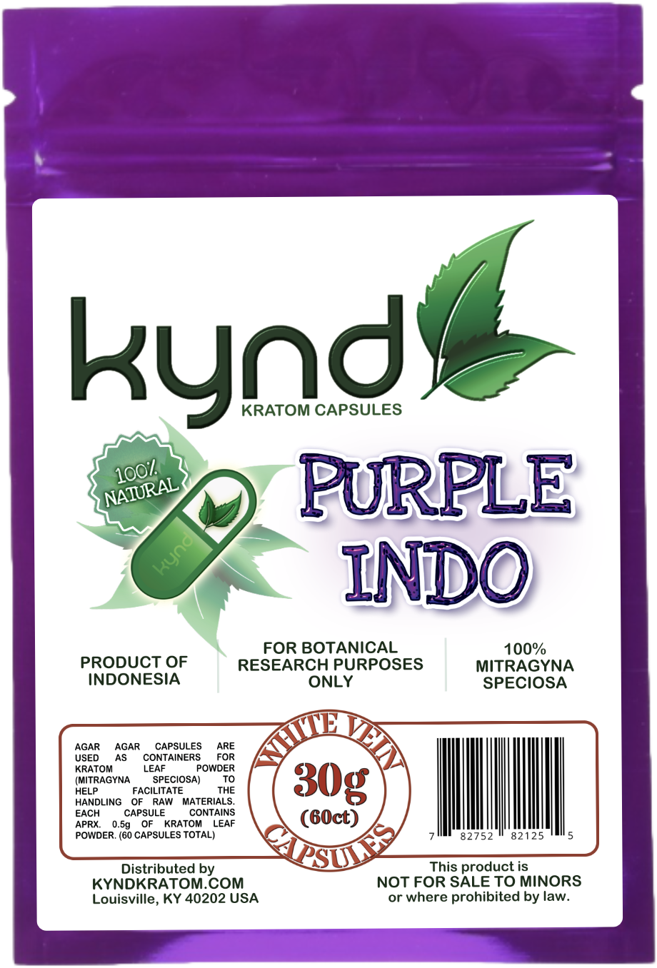KYND KRATOM CAPSULES Purple Indo